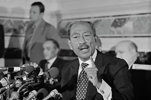 Anwar Sadat Gesturing While Speaking