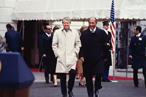 Anwar Sadat and Jimmy Carter