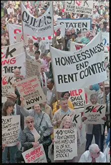 Apartment Owners Gathering for Protest