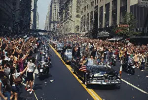 Apollo 11 Astronauts Receiving Cheer and Support