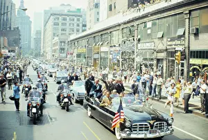 Apollo 11 astronauts Waving to Crowds