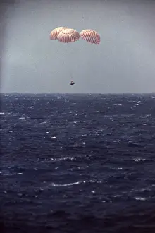 Parachute Prints: Apollo 12 Lunar Module Falling Towards the Ocean