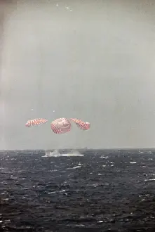 Splashing Prints: Apollo 12 Splashing Down into the Pacific Ocean