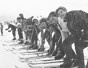 Skiers Prints: Applicants for Miss Austria 1967
