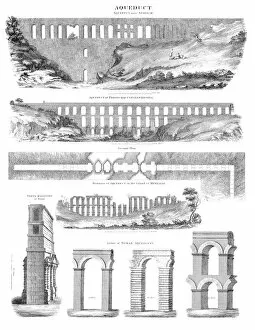 Images Dated 15th April 2017: Aqueduct engraving 1878