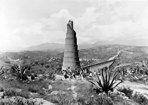 Lac0047 Prints: Aqueduct Of Los Ahemedios Near Mexico City, Mexico
