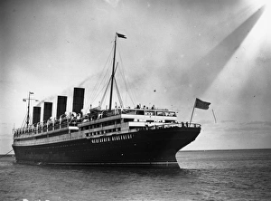 Transport Gallery: Aquitania At Sea
