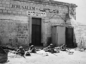 Attacking Prints: Arab Liberation Army Troops Guarding Post