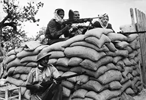 Sharpshooter Prints: Arab Marksmen with Machine Guns
