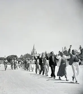 Armistice Prints: Arabs Of Military Men Before Truce