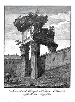 Altertum Prints: Aranzi del Tempio di Giove Tonante edificato da Augusto