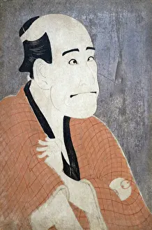 Woodblock Prints: Arashi Ryūzō I as Ishibe Kinkichi in the Play 'Hana Ayame Bunroku Soga