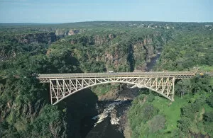 arch, beauty in nature, bridge, built structure, canyon, cliff, color image, connection