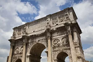 Colosseum, the famous Roman amphitheater Collection: Arch de Constantine Rome