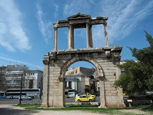 Images Dated 3rd March 2017: Arch Of Hadrian (Hadrians Gate), Athens, Greece