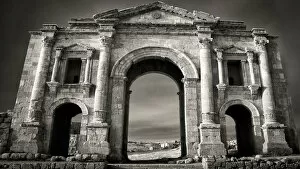Images Dated 19th August 2016: Arch Of Hadrian, Jerash, Jordan