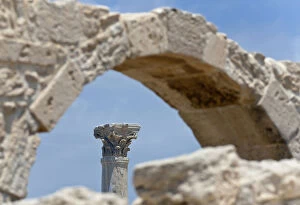 Cyprus Collection: Archaeological excavation site of the ancient city of Kourion, South Cyprus, south coast