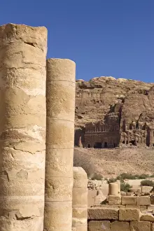 Cylinder Prints: Archaeological Remains, Petra. UNESCO World Heritage Site. Jordan, Middle East