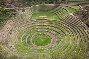 Pedestal Prints: Archaeological ruins of Moray near of Cusco