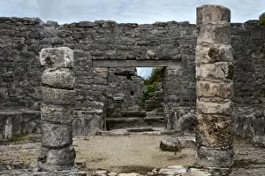 Mayan Riviera Prints: Archaeological Site of Tulum, Mayan Riviera, Quintana Roo, Mexico
