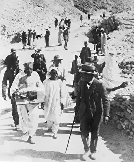 Porter Prints: Archaeologist Howard Carter at Tomb of Tutankhamen