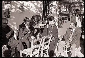 Turkish Prints: Archbishop Makarios Talking To People