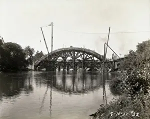 Arched Bridge Under Construction
