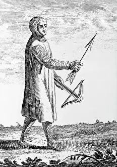 Archer Prints: Archer With Crossbow And Arrow
