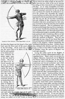 Prints of (Original Caption). Archers of the 15th century. Woodcuts from royal manuscripts Discover the beauty and mystery of the medieval era: Archers Of The 15Th Century
