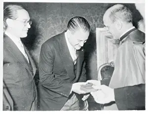 Archibishop Giovanni Battisita Montini Bidding Farewell