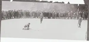 Weybridge Prints: Archie Compston and Abe Mitchell During Golf Game