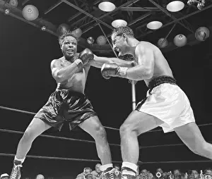 Rivalry Prints: Archie Moore Punching Rocky Marciano