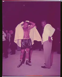 Archie Moore with Towel Around Him