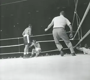 Archie Moore and Yvon Durelle in Boxing Action