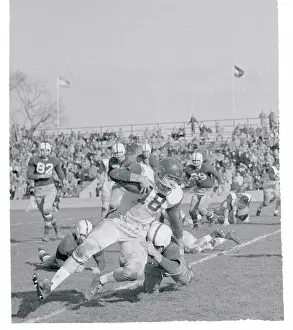 Providence Prints: Archie Williams Tackling John Call
