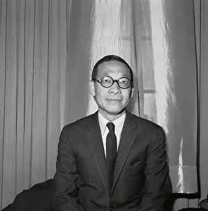 Architect Ieoh Ming Pei Attending Kennedy Memorial Library Celebration