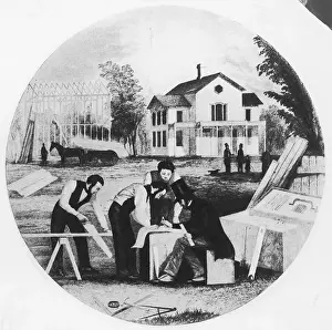 Architect Supervises Building of American Home