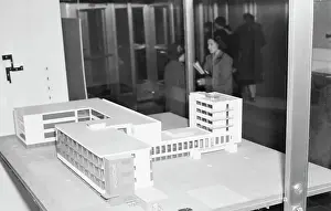 German Text Prints: Architectural Model of Bauhaus School