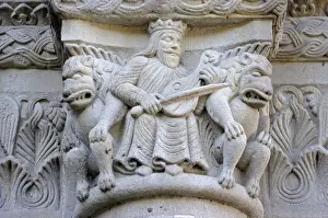 Statuary Prints: Architectural sculptures on the facade of the Grossmuenster church