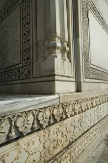Architectural detail of the Taj Mahal, Agra, Uttar Pradesh, India
