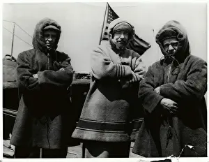 Arctic Explorers Standing with Crossed Arms