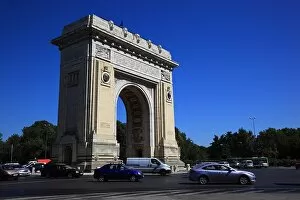 Structure Collection: The Arcul de Triumf is a triumphal arch in the Romanian capital Bucharest, Romania