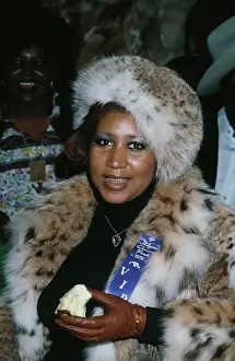 Aretha Franklin Prints: Aretha Franklin at the Hollywood Christmas Parade