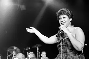 Aretha Franklin Prints: Aretha Franklin Performing