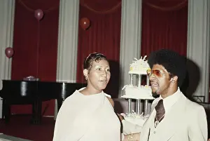Aretha Franklin Prints: Aretha Franklin's 35th Birthday Party