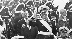 Argentinean President Juan Peron at His Inauguration
