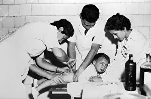 Doctor Prints: Argentinian Child Receiving Polio Shot