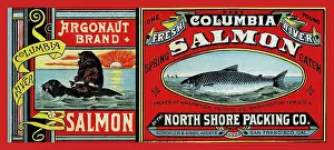 Salmon Prints: Argonaut Brand Salmon