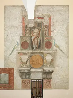 Composition Prints: Argus (Argo), by Bramantino, c. 1490, 15th Century, fresco