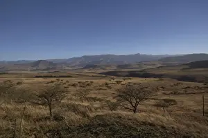 Arid Prints: arid mountain landscape in Drakensberg, south Africa